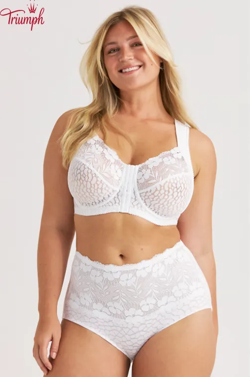 Triumph &ndash; (4 articole) Sutien cu &icirc;nchidere frontală din dantelă jacquard