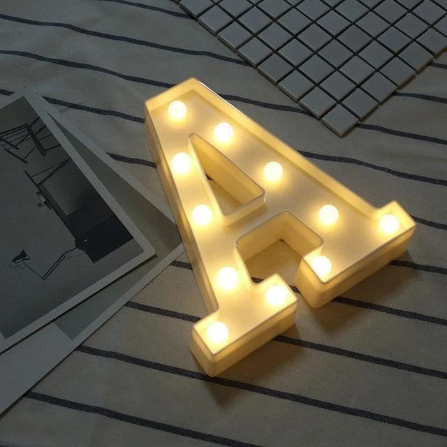 DIY LED Letter Lights