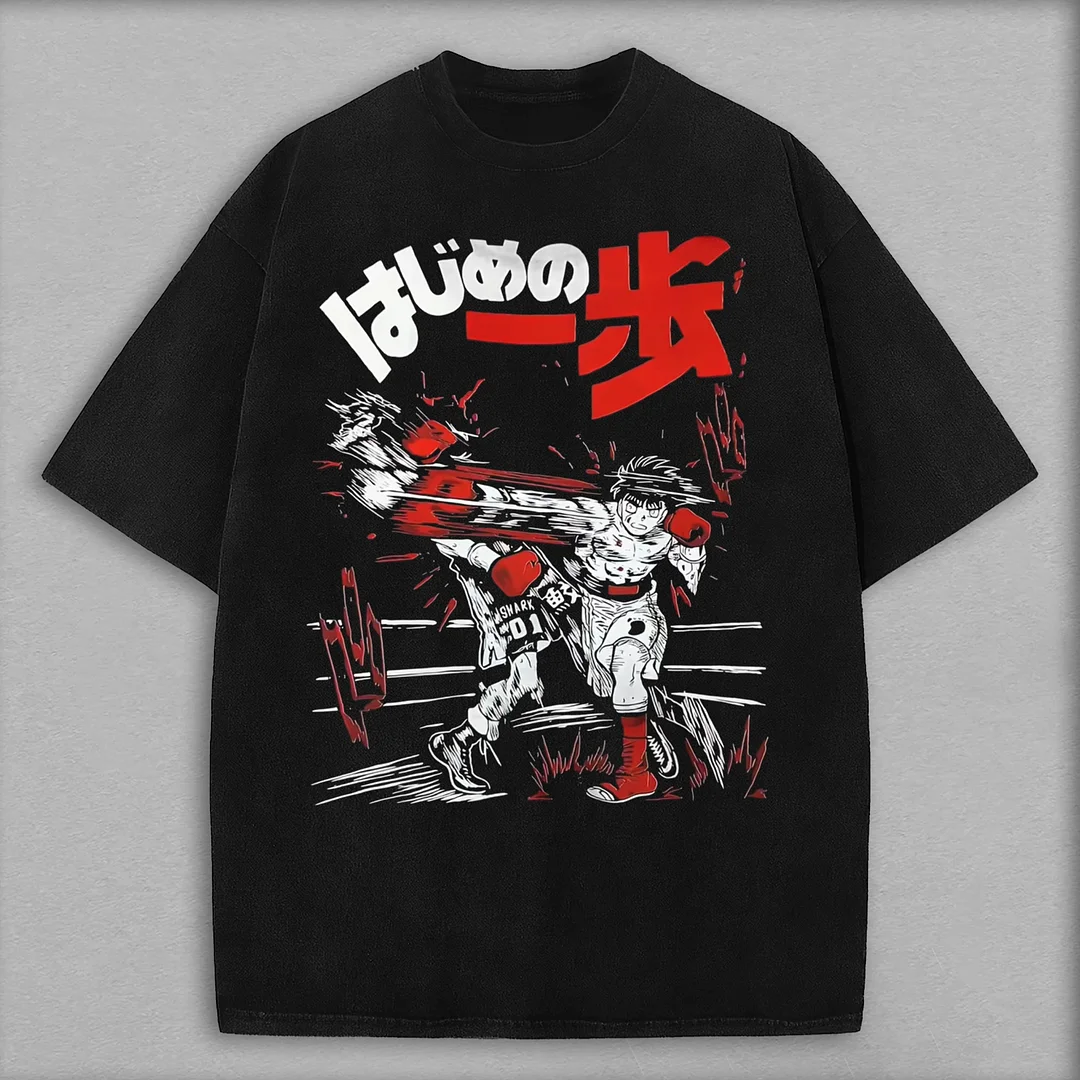 Hajime No Ippo Printed Oversized Unisex T-shirts