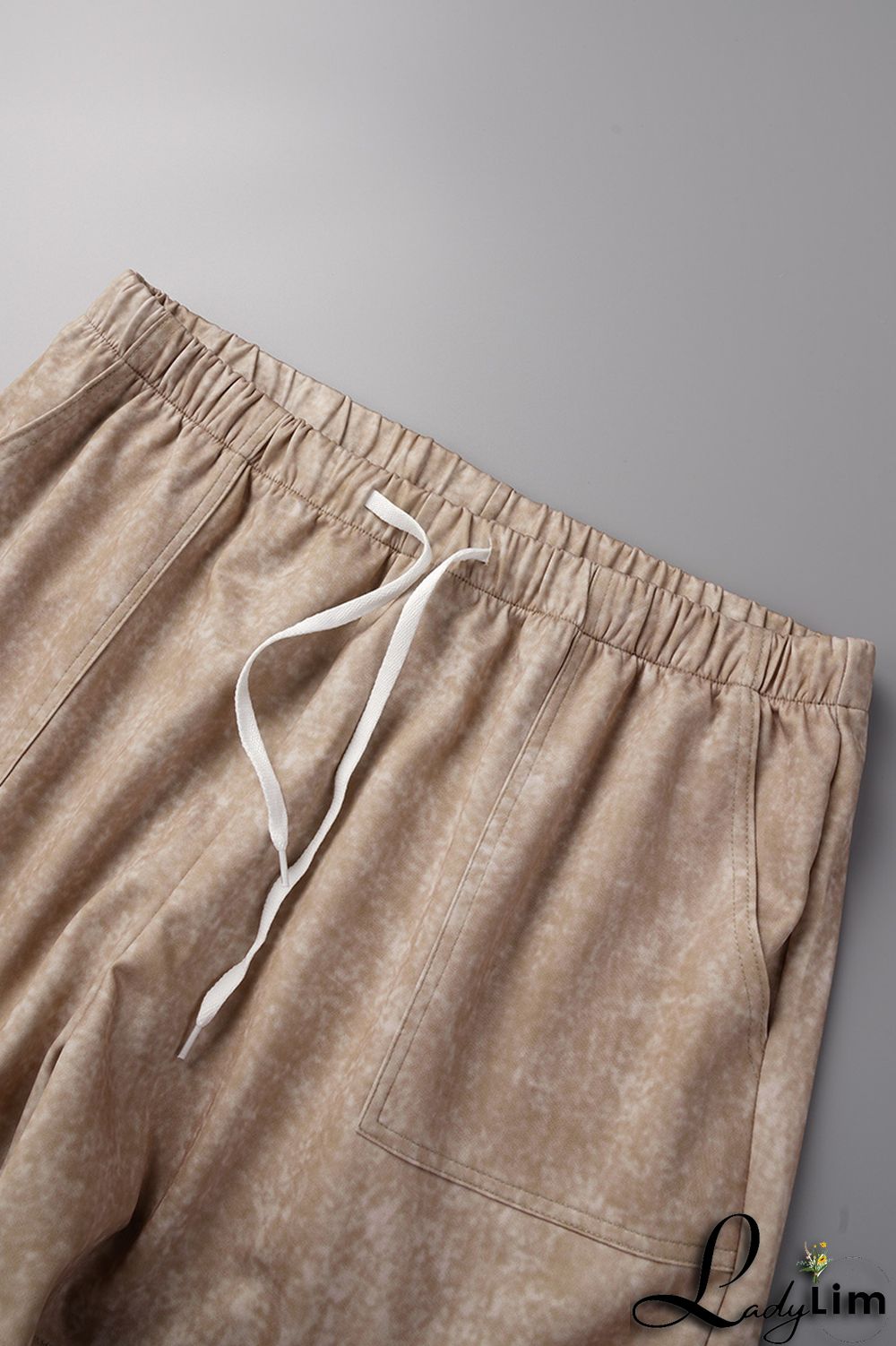 Rose Red Casual Print Patchwork Spaghetti Strap Plus Size Two Pieces