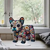 Diamond Painting Acrylic Dog Desktop Ornament Rhinestones Decorations for Adults