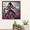 Elegante Dame - speziell geformte Diamond Painting - 30*30cm
