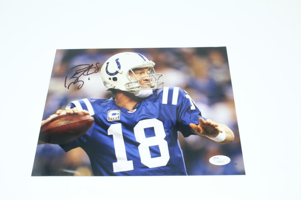 PEYTON MANNING SIGNED AUTOGRAPH 8x10 Photo Poster painting - TENNESSEE, COLTS LEGEND, ELI JSA