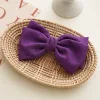 10PCS Lovely Bowknot Linen Ribbon Hair Clip