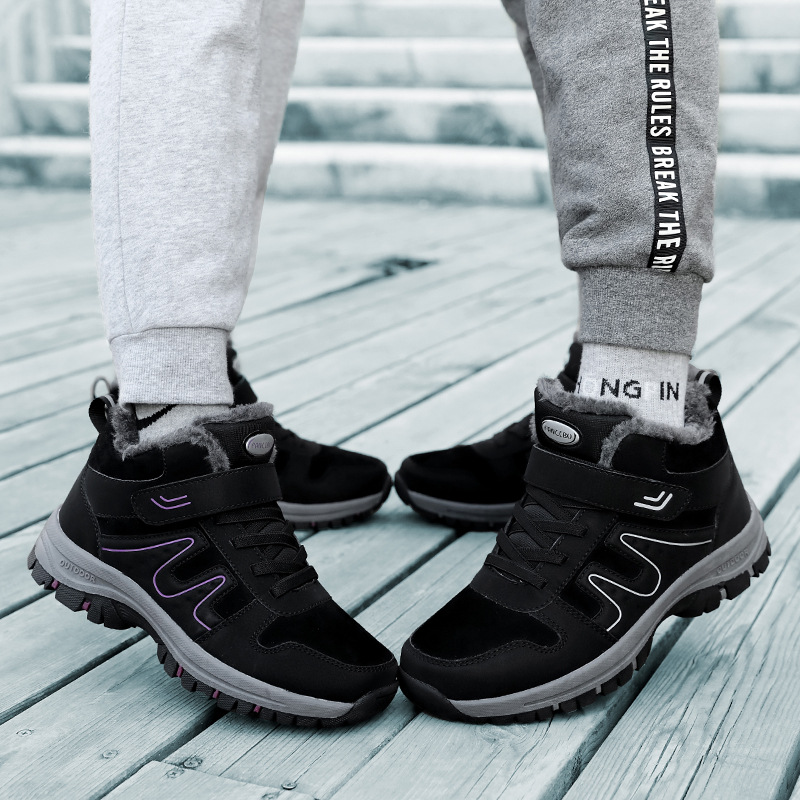 TBJ Unisex Overknee Winterstiefel - Warme Stiefeletten Mit Kunstfell