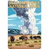 Yellowstone National Park Wyoming Bison - Metal Tin Signs(8*12Inch/12*16Inch)