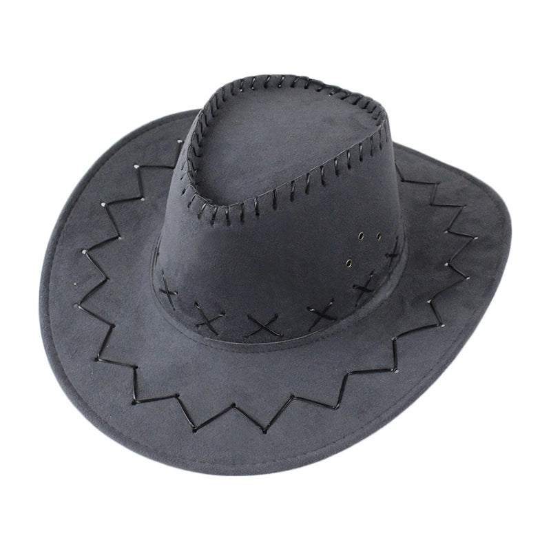 Western Cowboy Hat Knight Hat Men’s And Women’s Sun Hat Big Along Outdoor Performance Cowboy Hat Big Eaves Prairie Travel Hat