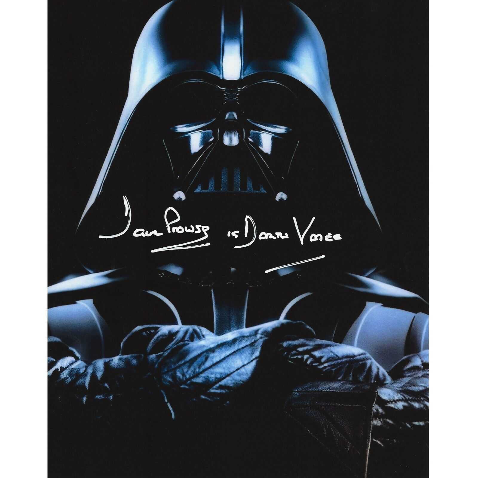 Darth Vader Photo Poster paintinggraph signed by Dave Prowse 8x6 INCH