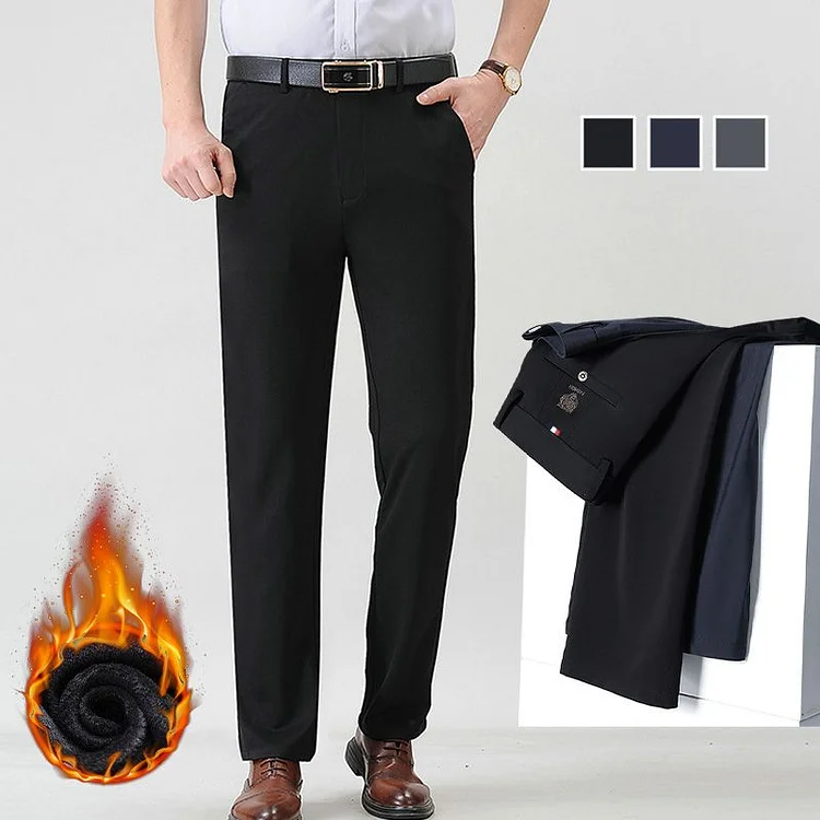 Men’s Fashionable Stretch Plush-lined Suit Pants（Great Sale🔥BUY 2 Get 10% OFF）