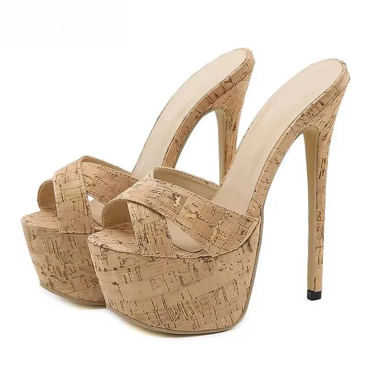 Summer Extreme Platform High Heels Slippers for Women