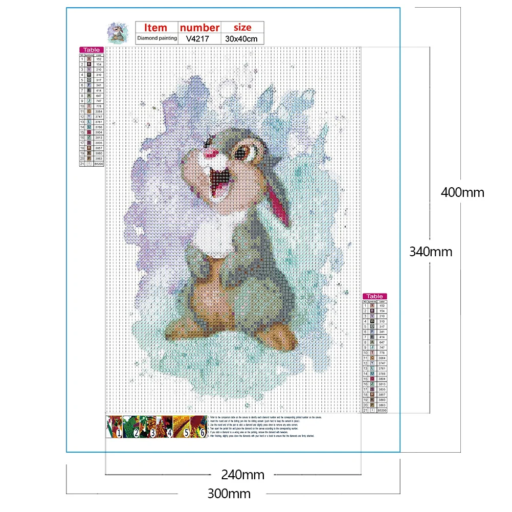 Diamond Painting - Full Round Drill - Bambi(30*40cm)