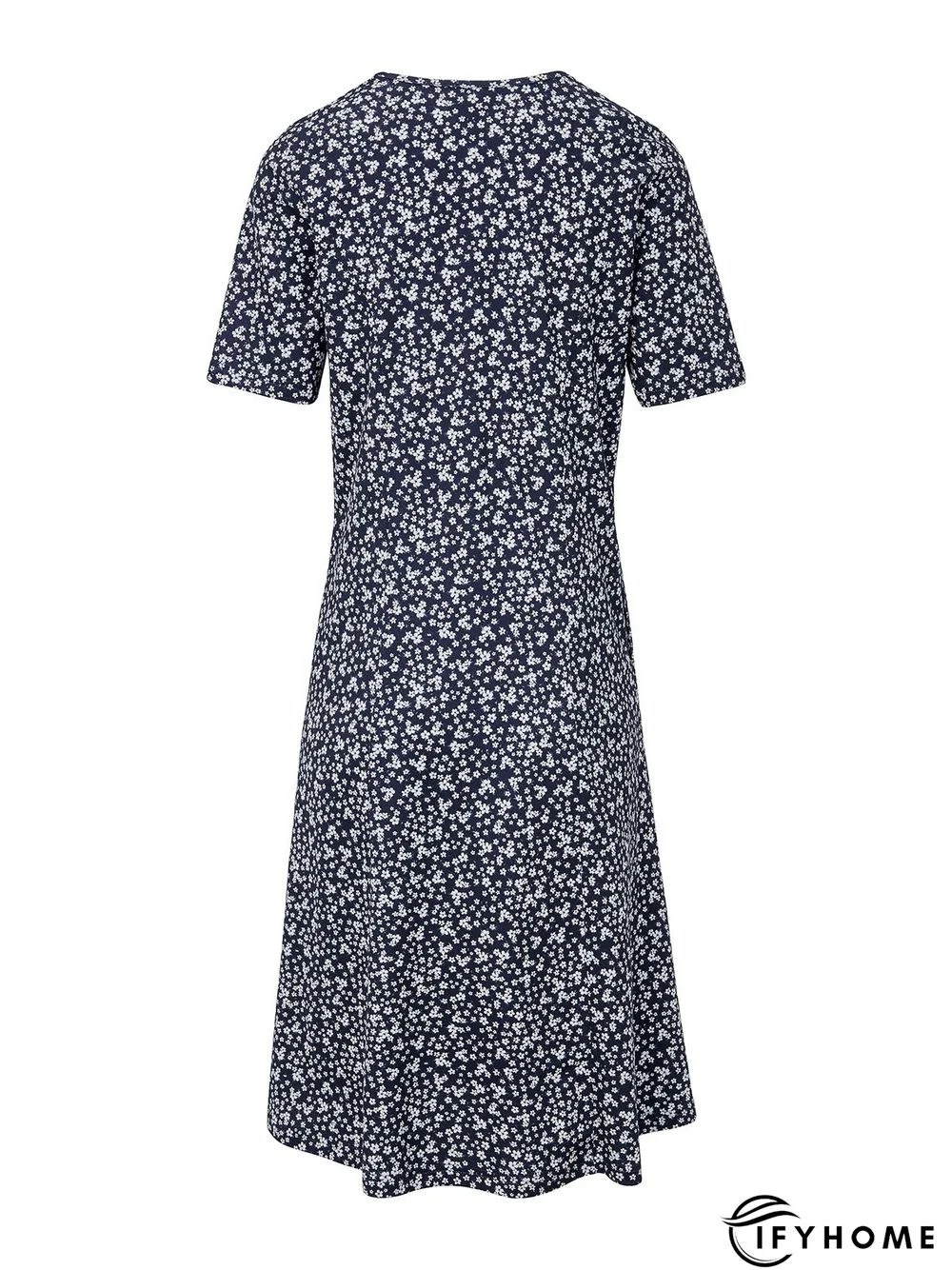 Summer Floral Pockets Midi Dress | IFYHOME