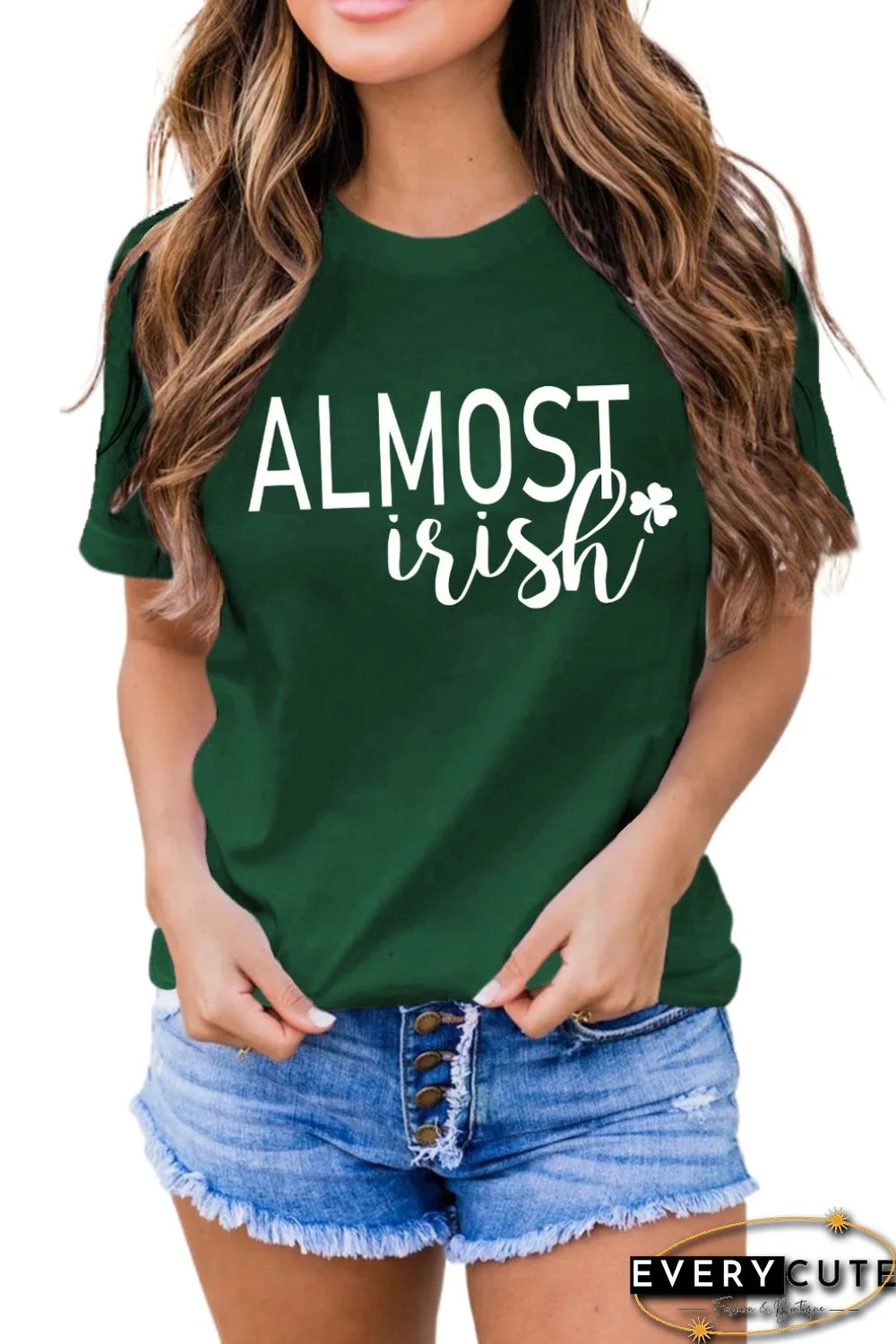 Green ALMOST irish Graphic Tee