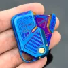 EDC Decompression Toy Card Throwing Mechanical Card Push Hand Play Piece Adult Black Technology Metal Fingertip Gyroscope