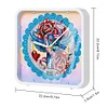 Rose Cross Special Shape 5D Diamond Painting Clock Art Craft With Frame Kit