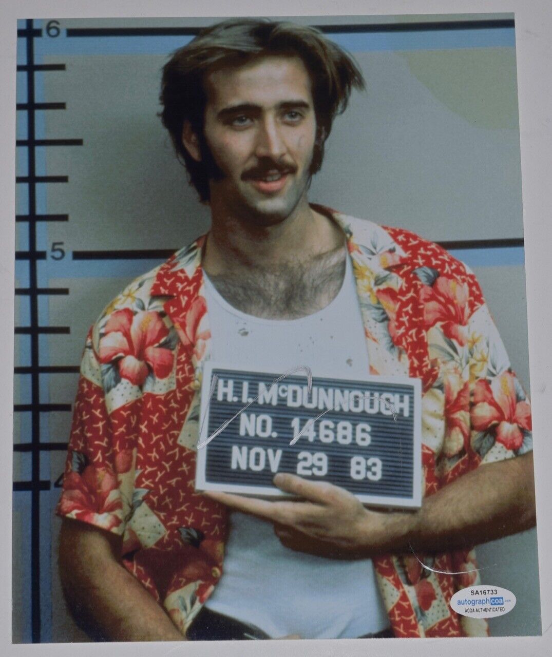 Nicolas Cage Signed Autographed 8x10 Photo Poster painting Raising Arizona ACOA COA