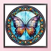 Butterfly - 18CT Stamped Cross Stitch 20*20cm/7.87*7.87in