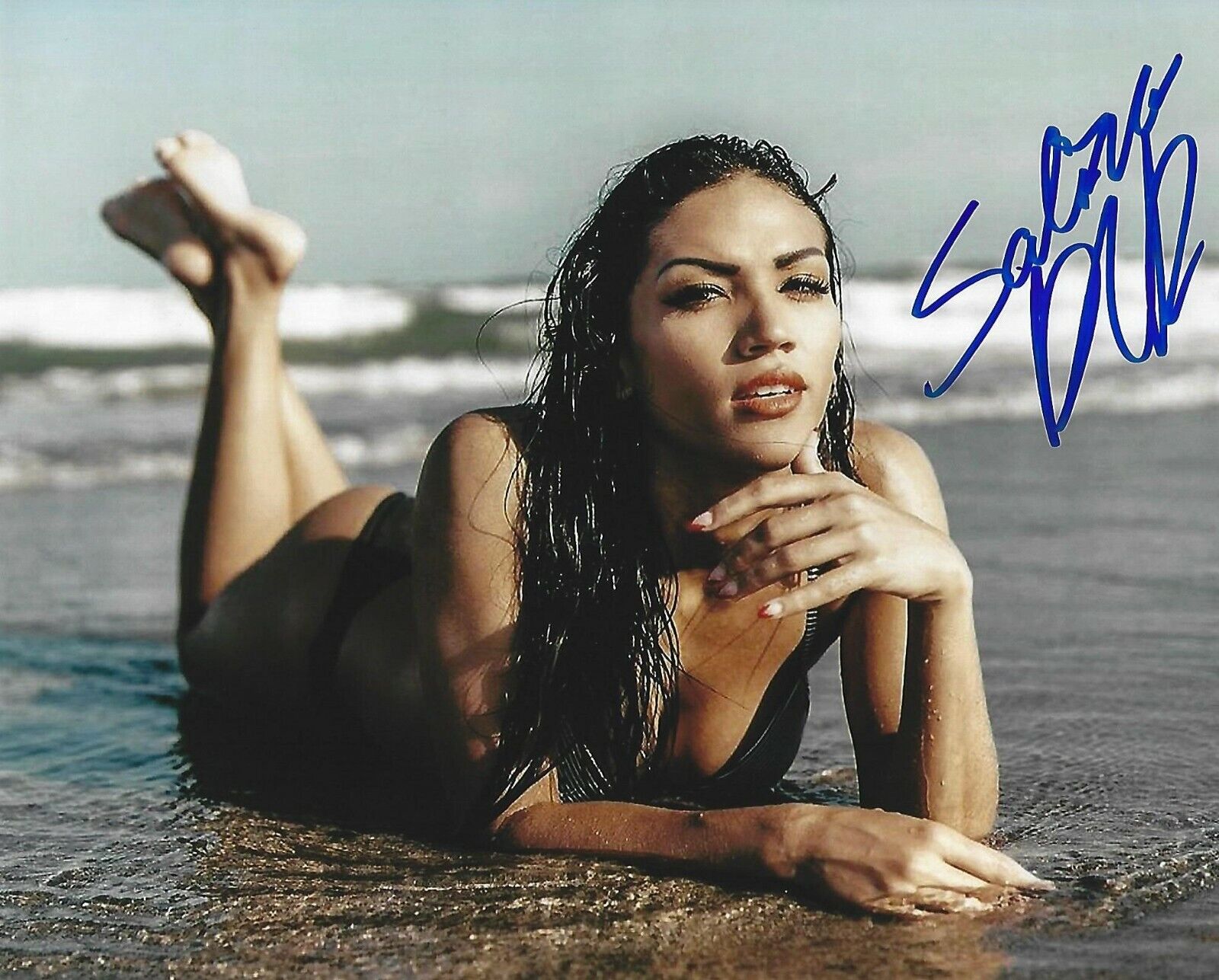 Salina de la Renta Signed 8x10 Photo Poster painting MLW Pro Wrestling Model Picture Autograph 4