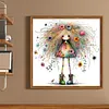 Quirky Girl-14CT Counted Cross Stitch 40*40cm/15.75*15.75in