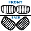 BILLDIO X3 G01 X4 G02 Grille - Black Kidney Grill Compatible With 2018-2021 X3 G01 2019-2021 X4 G02?ABS Single Slat Gloss Black