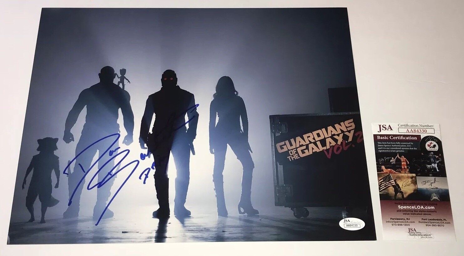 DAVE BAUTISTA Signed GUARDIANS OF THE GALAXY 11x14 Photo Poster painting Autograph JSA COA