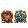 2Pcs citrouille voiture - 5d bricolage artisanat pendentif