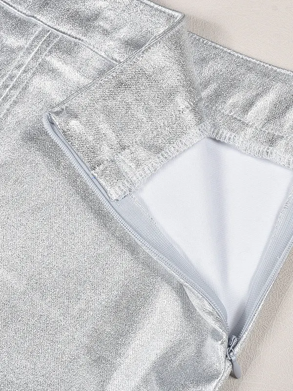 Elegant Split-Joint Color Skirt