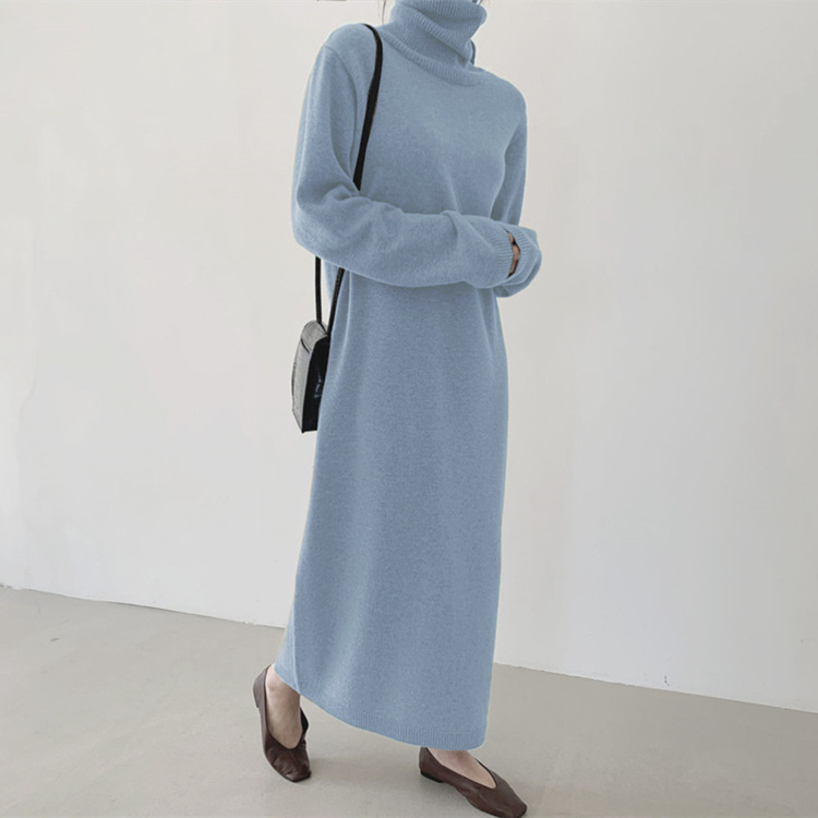 Rotimia Easy-Fitting Turtleneck Sweater Dress