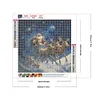 Diamond Painting-5D Full Round Drill Santa Reindeer