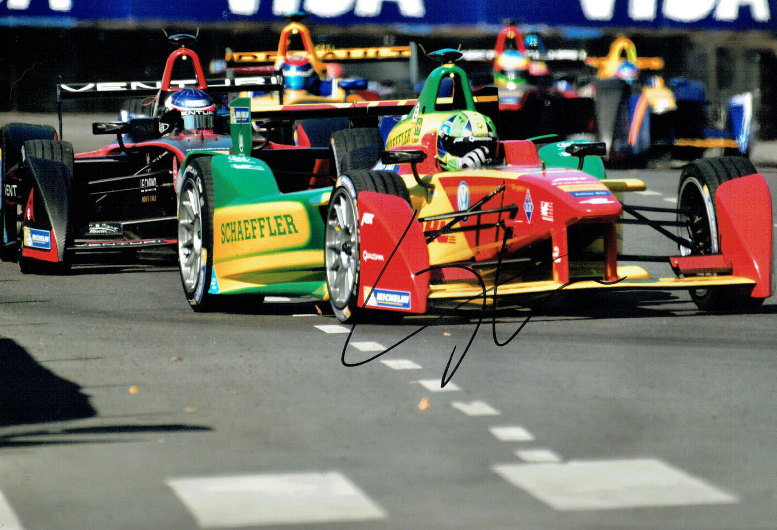 Lucas Di GRASSI Autograph SIGNED 12x8 Photo Poster painting Formula E Audi Sport Racing Driver