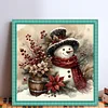 Christmas Snowman-11CT Stamped Cross Stitch 40*40cm/15.75*15.75in tapestrymarket