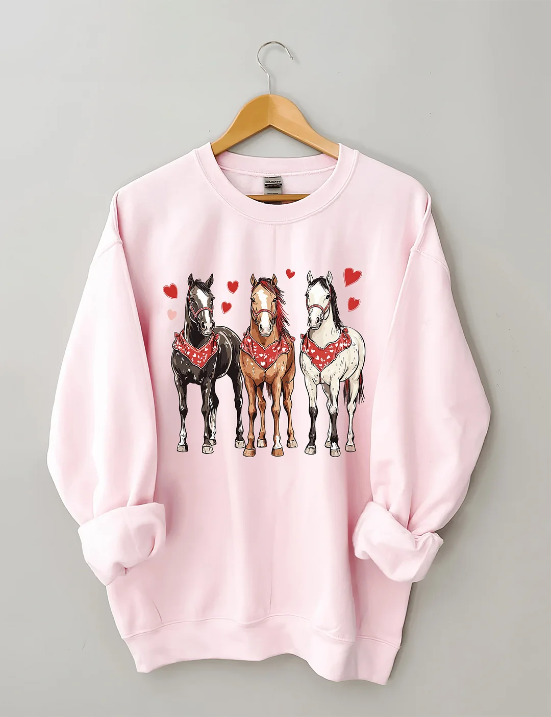 Valentine's Day Horse Sweatshirt