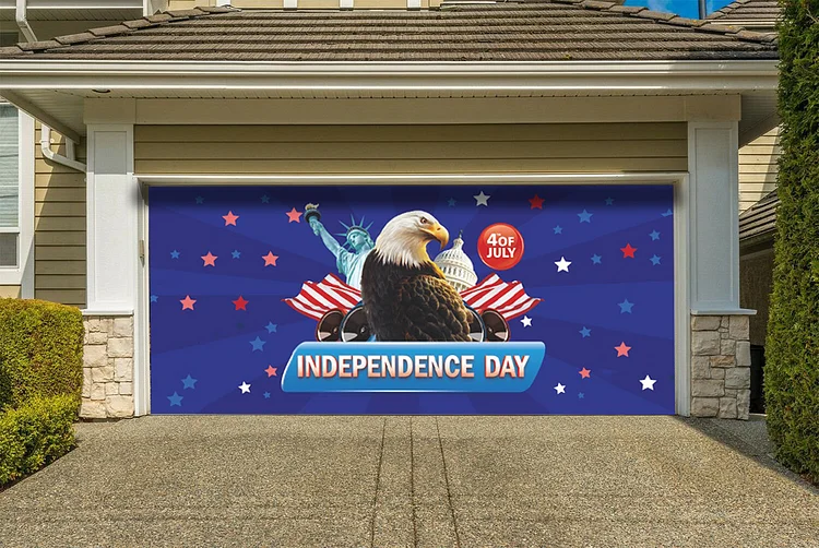 Patriotic Garage Door Mural