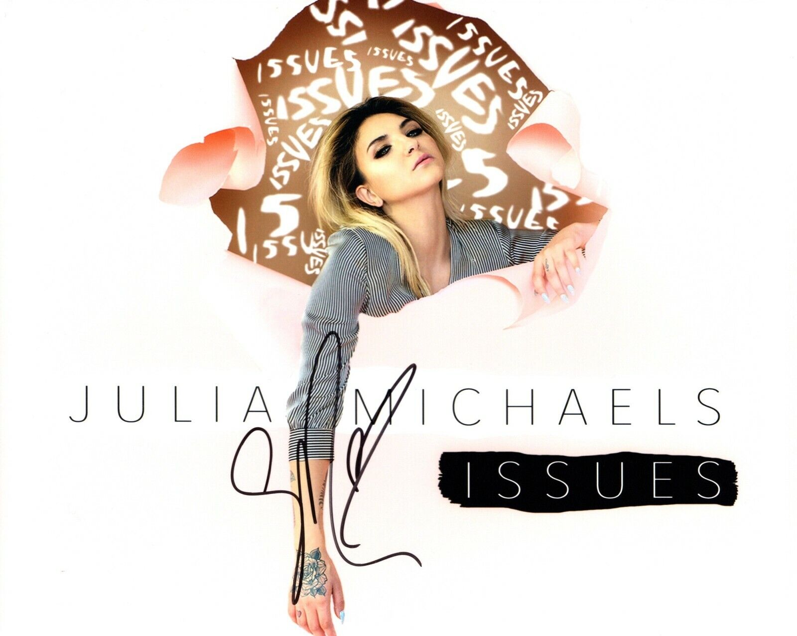 Julia Michaels Signed - Autographed ISSUES Singer - Songwriter 8x10 inch Photo Poster painting