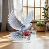 2D Flat DIY 5D DIY Diamond Art Tabletop Ornament Kit for Table Home Decor (Bird)