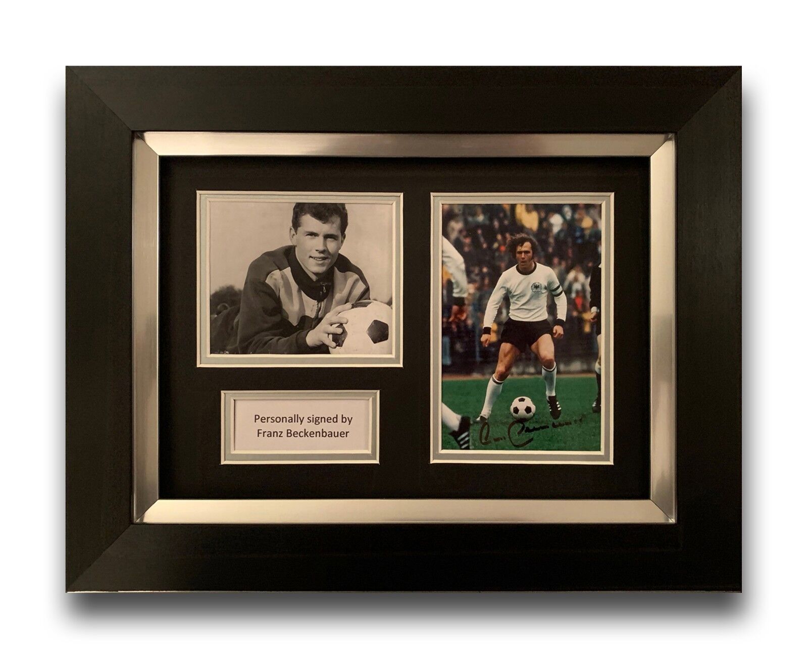 FRANZ BECKENBAUER HAND SIGNED FRAMED Photo Poster painting DISPLAY - GERMANY AUTOGRAPH.