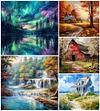 (Multi-Style) Landscape-11CT Stamped Cross Stitch 45*45/50*50cm