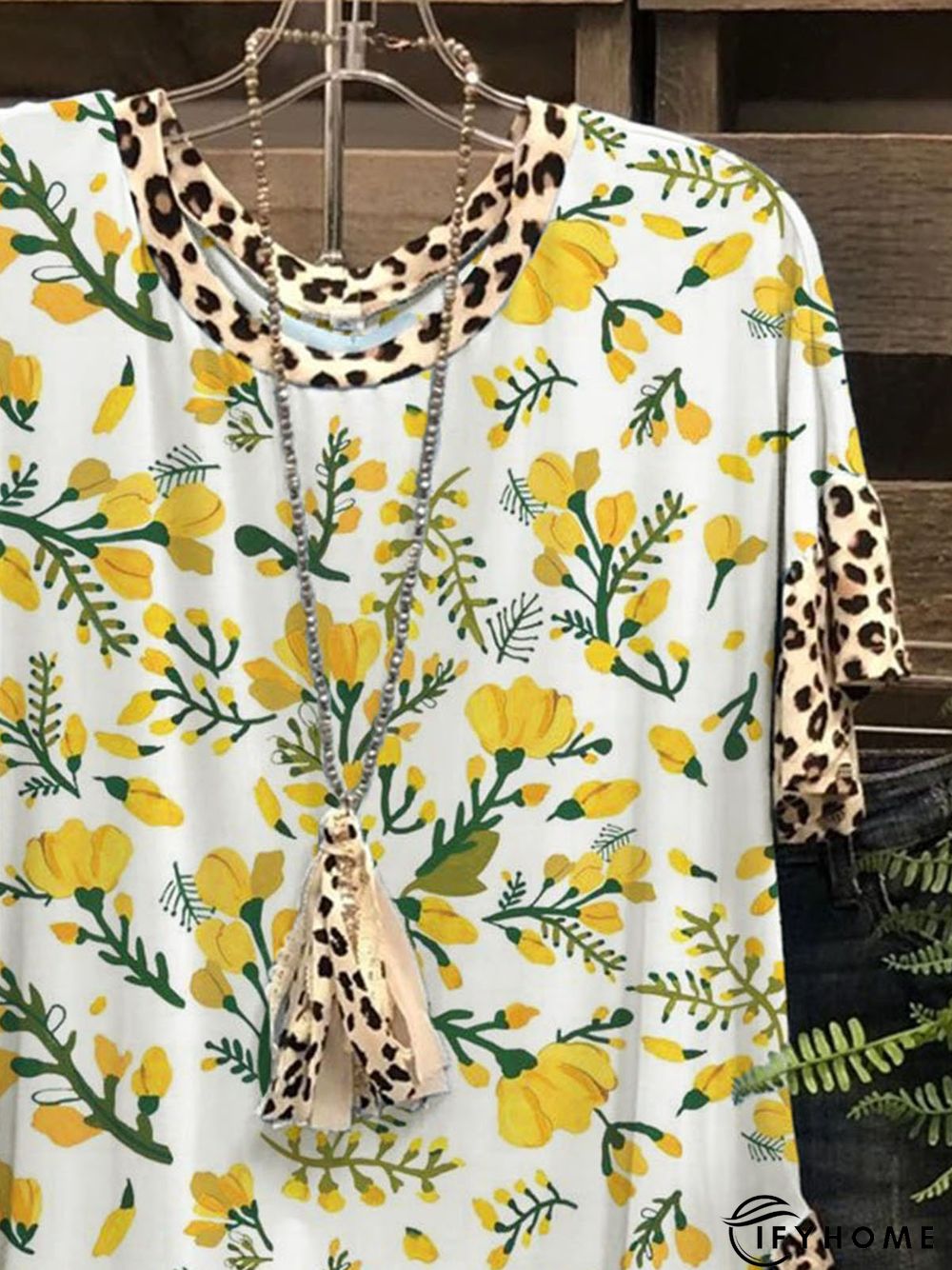 Short Sleeve Casual Floral T-shirt | IFYHOME