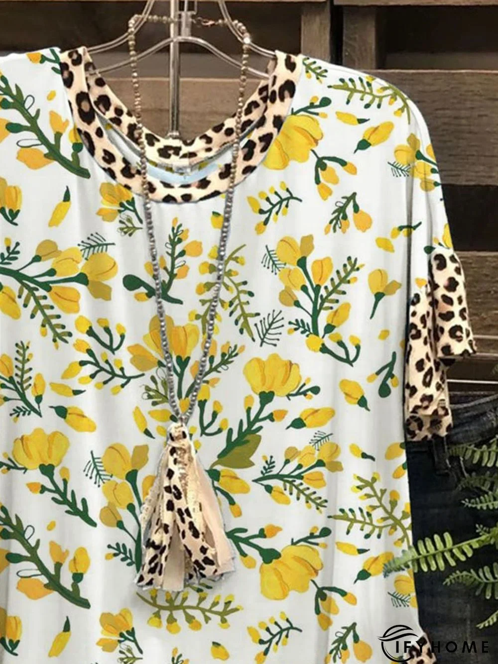 Short Sleeve Casual Floral T-shirt | IFYHOME