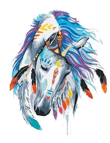 Animal Paint By Numbers Kits UK For Adult JW819