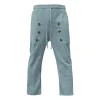 Men's Casual Hawaii Beach Multi Button Cotton Linen Trousers by Inlyline