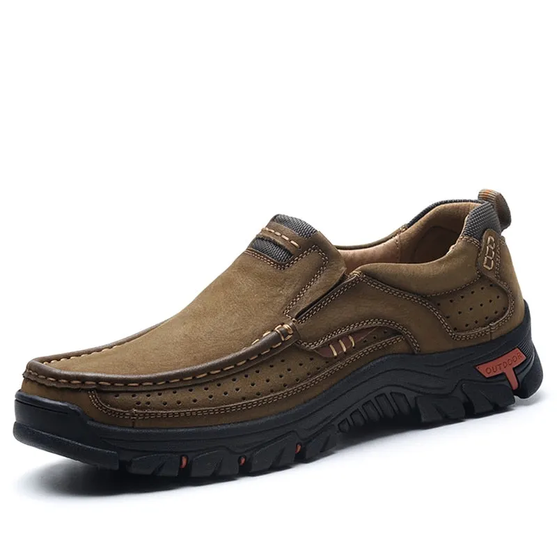 Genuine Leather Men Flats Loafers Size 38-48 Cow Leather Business Men Shoes High Quality Outdoor Men Sneakers Male Casual Shoes