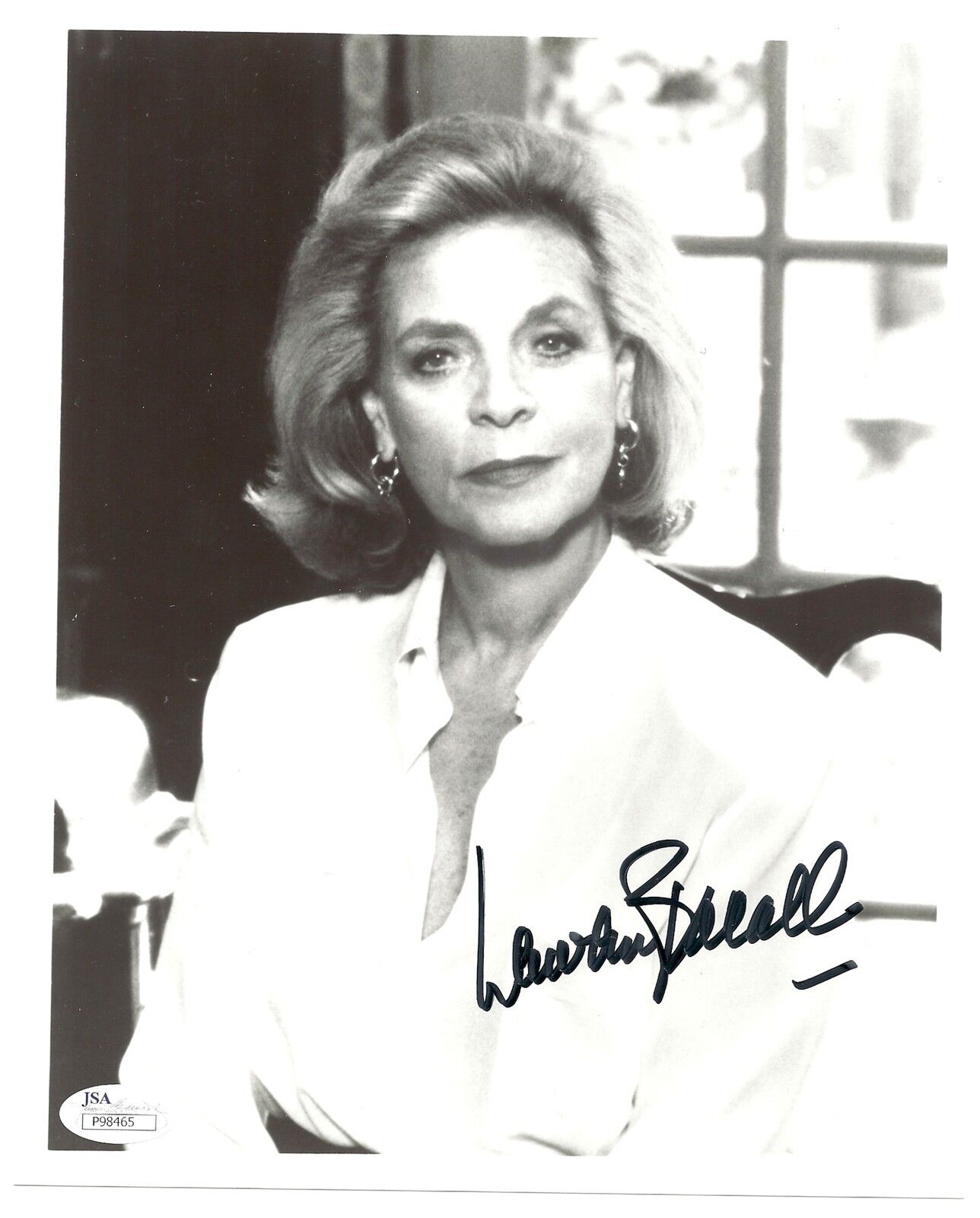 LAUREN BACALL SIGNATURE AUTO AUTOGRAPH 8X10 Photo Poster painting JSA AUTHENTIC CERTIFICATE