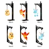 Glowing Owl Metal Bookend Lamp Iron Shelf Organizer Vintage Style