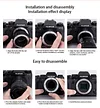 JJC Macro Ring Adapter Ring Close-up Ring Suitable For Sony E Canon EF RF Fuji X Panasonic M43 Camera Adjustable Aperture Autofocus Macro Adapter Ring Close-up Ring