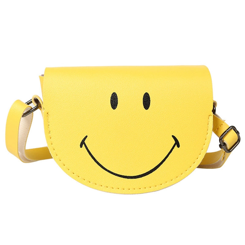 Kid’S Pu Leather Animal Cartoon Character Fruit Cute Semicircle Zipper Crossbody Bag