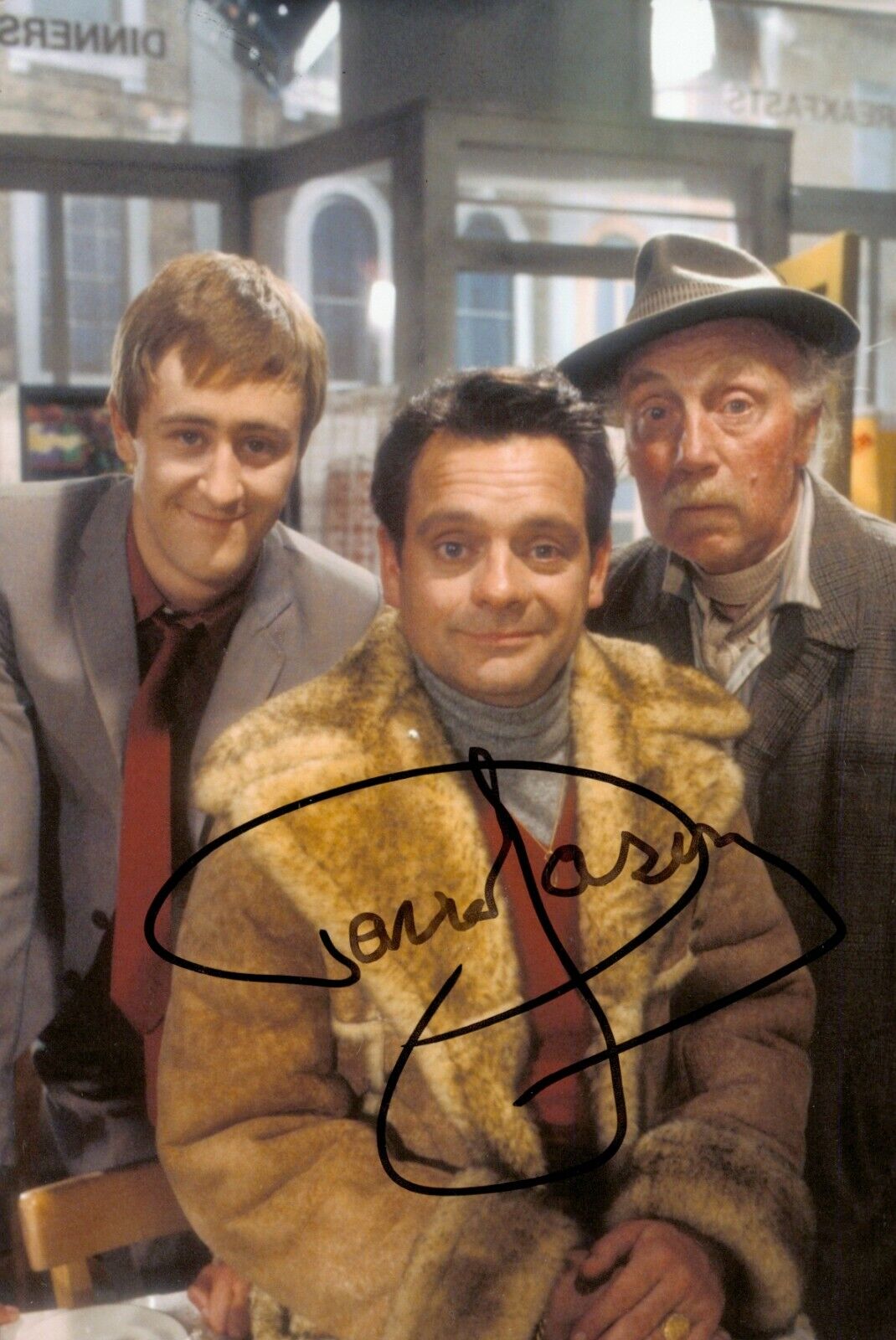 Sir David Jason Signed 6x4 Photo Poster painting Only Fools & Horses Del Boy Autograph + COA