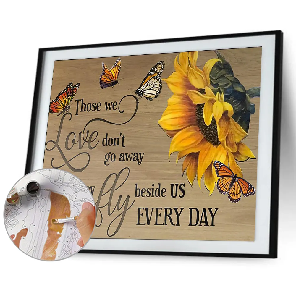 Flower Letters - Paint By Numbers(50*40cm)
