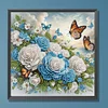 Butterfly Flower - Crystal Rhinestone Diamond Painting