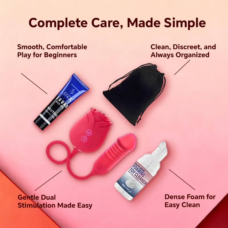 Rose Bloom Complete Care Set 4-in-1 Bundle Perfect for Beginners